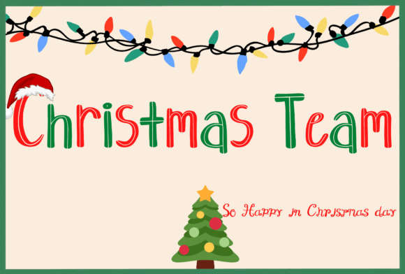 Christmas Team: A Handwritten Font That Feels Like a Holiday Hug
