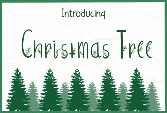 Christmas Tree: A Handwritten Font for Creative Holiday Projects
