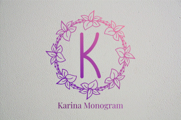 Elevating Your Creative Projects with the Karina Monogram Font