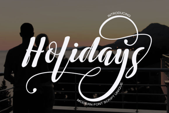 Holidays: A Freestyle Script Font for Creative Professionals