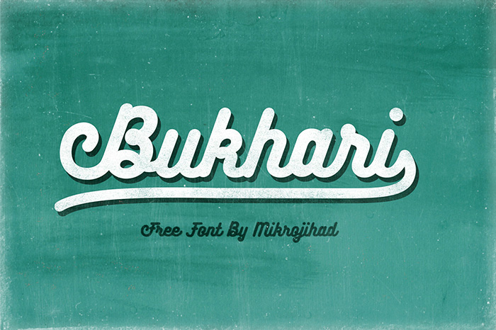 Mastering Bukhari Script: A Bold Monoline Cursive Font for Designers