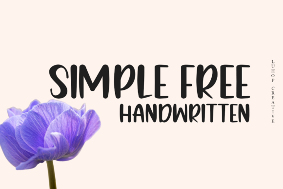 Simple Free: A Playful Handwritten Font for Joyful Designs
