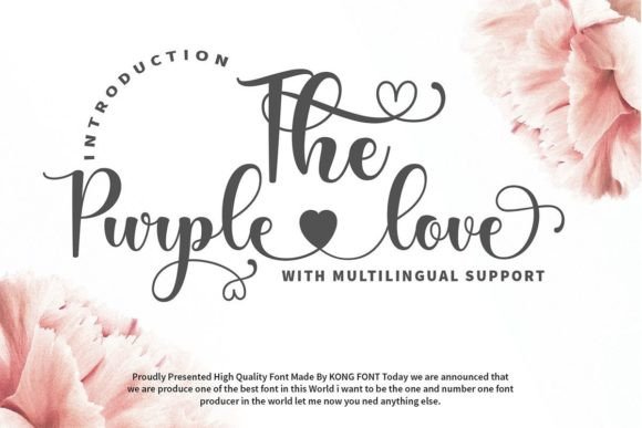 The Strategic Potential of The Purple Love Font in Modern Design